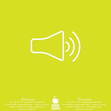 ses ayarı düz simgesi