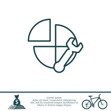 Ayarları düz simgesi