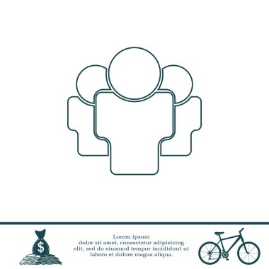 İnsanlar satırı simgesi