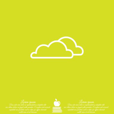 Web simgesi. Bulutlar