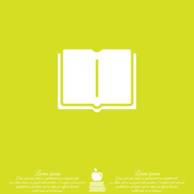 Kitap düz simgesi açıldı