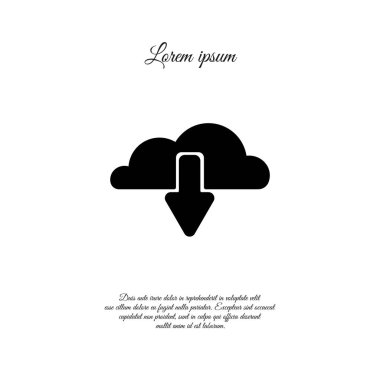 Web satırı simgesi. Bulut upload