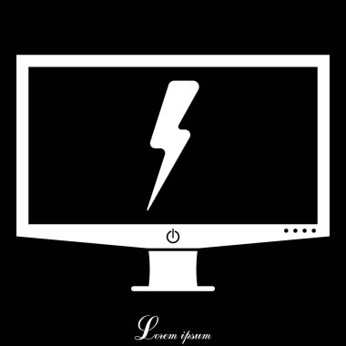 Ekran düz kutsal kişilerin resmi üstünde yıldırım