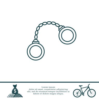 Kelepçe düz simgesi