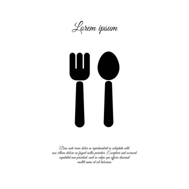 çatal bıçak takımları düz simgesi