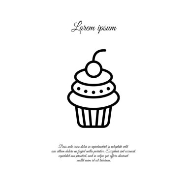 Cupcake tatlı simgesi