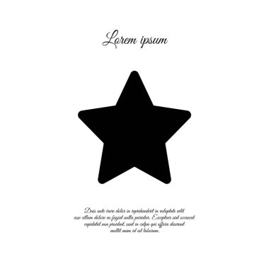 Yıldız Düz Simgesi