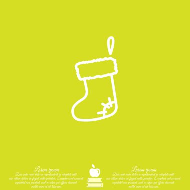 Noel çizme düz simgesi