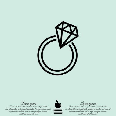 Elmas yüzük simgesi