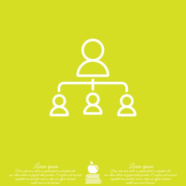 Yönetimi düz simgesini