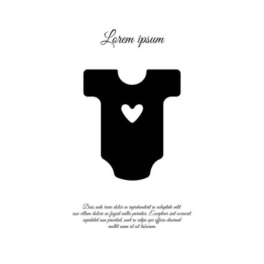 Web satırı simgesi. Bebek giysileri