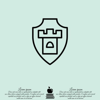 Kalkan Web satırı simgesi