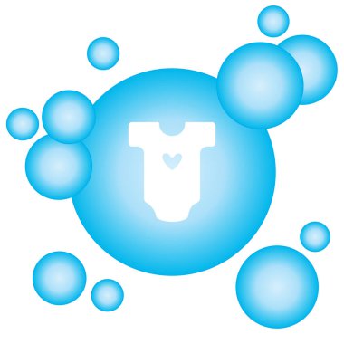 Web satırı simgesi. Bebek giysileri