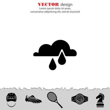 Web simgesi. Yağmur bulutu