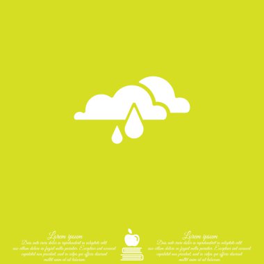 Web simgesi. Yağmur bulutları