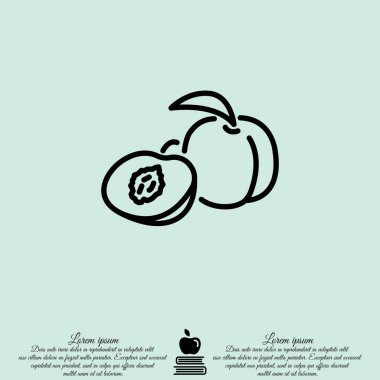 Kayısı web satırı simgesi