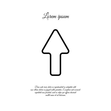 Simge yukarı yön ok