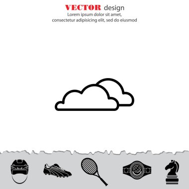 Web simgesi. Bulutlar