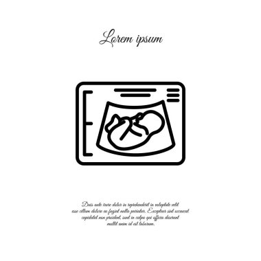 Ultrasonografi web satırı simgesi