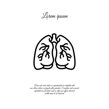 İnsan akciğerleri simgesi