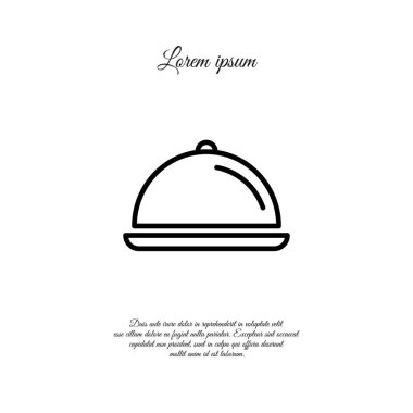 Kapak satırı simgesi ile çanak