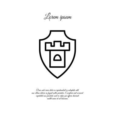 Kalkan Web satırı simgesi