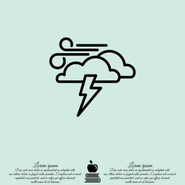 Şimşek, bulutlar ve Rüzgar