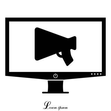 Tasarım megafon simgesinin