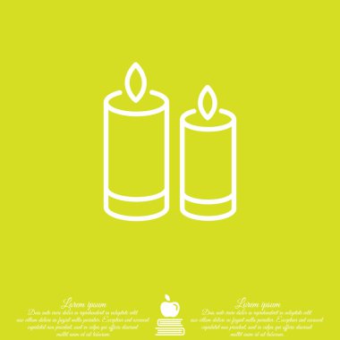 Simge iki yanan mumlar