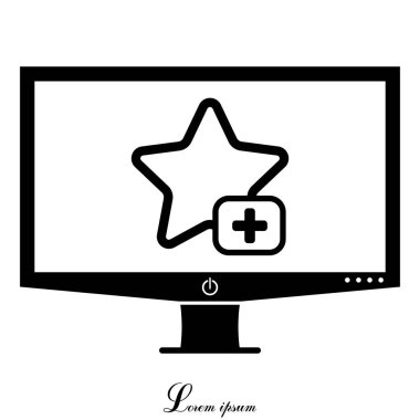 Yıldız favori işaret ağı simgesi