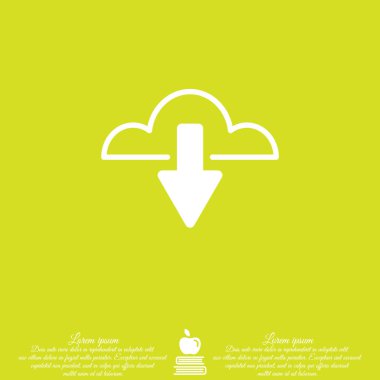 Web satırı simgesi. Bulut upload