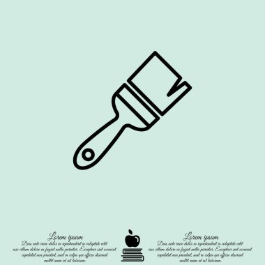 Web satırı simgesi resim fırçası