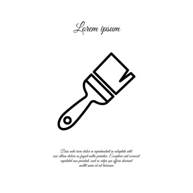 Web satırı simgesi resim fırçası