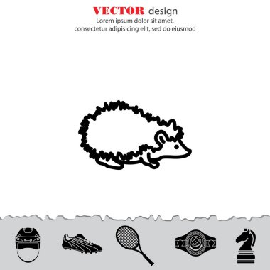 Kirpi vahşi hayvan simgesi