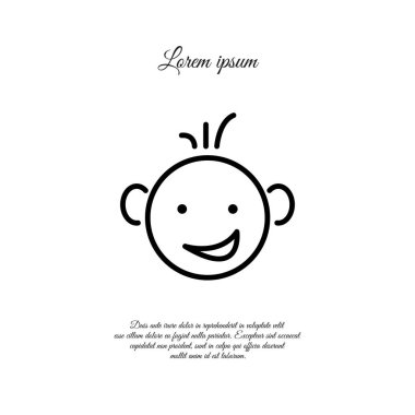 Tasarım bebek simgesinin.