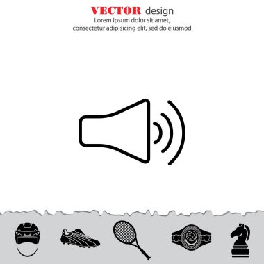 Tasarım megafon simgesinin