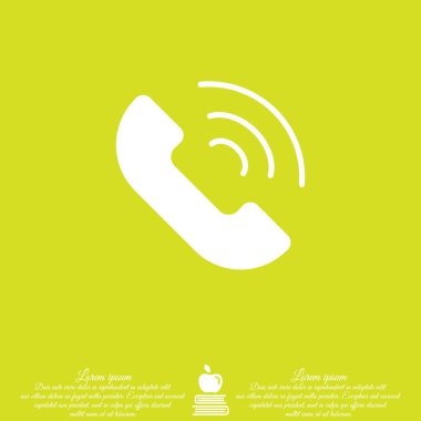 Telefon alıcısı ile arama simgesi