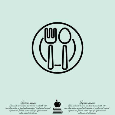 Çatal bıçak takımı web satırı simgesi