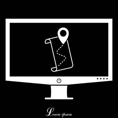 işaretçi simgesi ve yol haritası