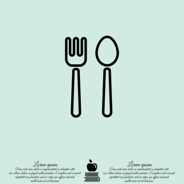 Çatal bıçak takımı web satırı simgesi