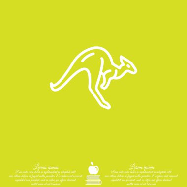 Kanguru web satırı simgesi