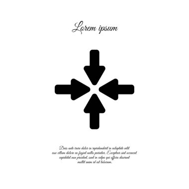 dört ok satırı simgesi