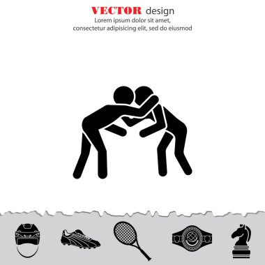 Boksörler düz simgesi