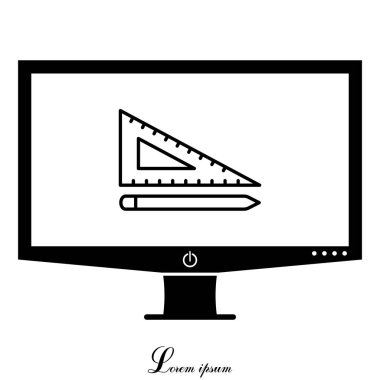 kalem ve cetveli satırı simgesi