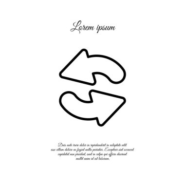 iki dairesel ok simgesi