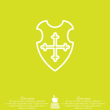 Düz simgesi ile kalkan