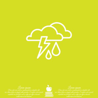 fırtına, bulutlar ve yağmur