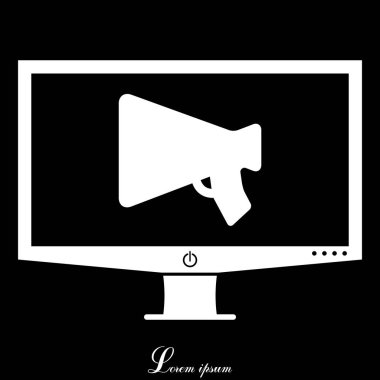 Tasarım megafon simgesinin