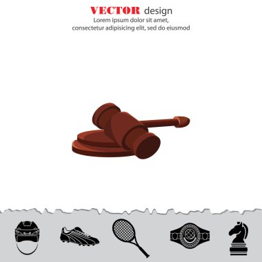 Yargıç tokmak simgesi