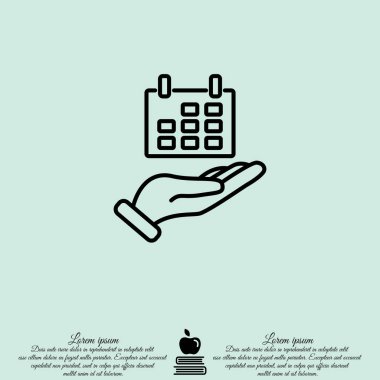 Takvim satırı simgesi